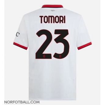 Billige Fotballdrakt AC Milan Fikayo Tomori #23 Replika Bortedrakt 2024-25 Kortermet